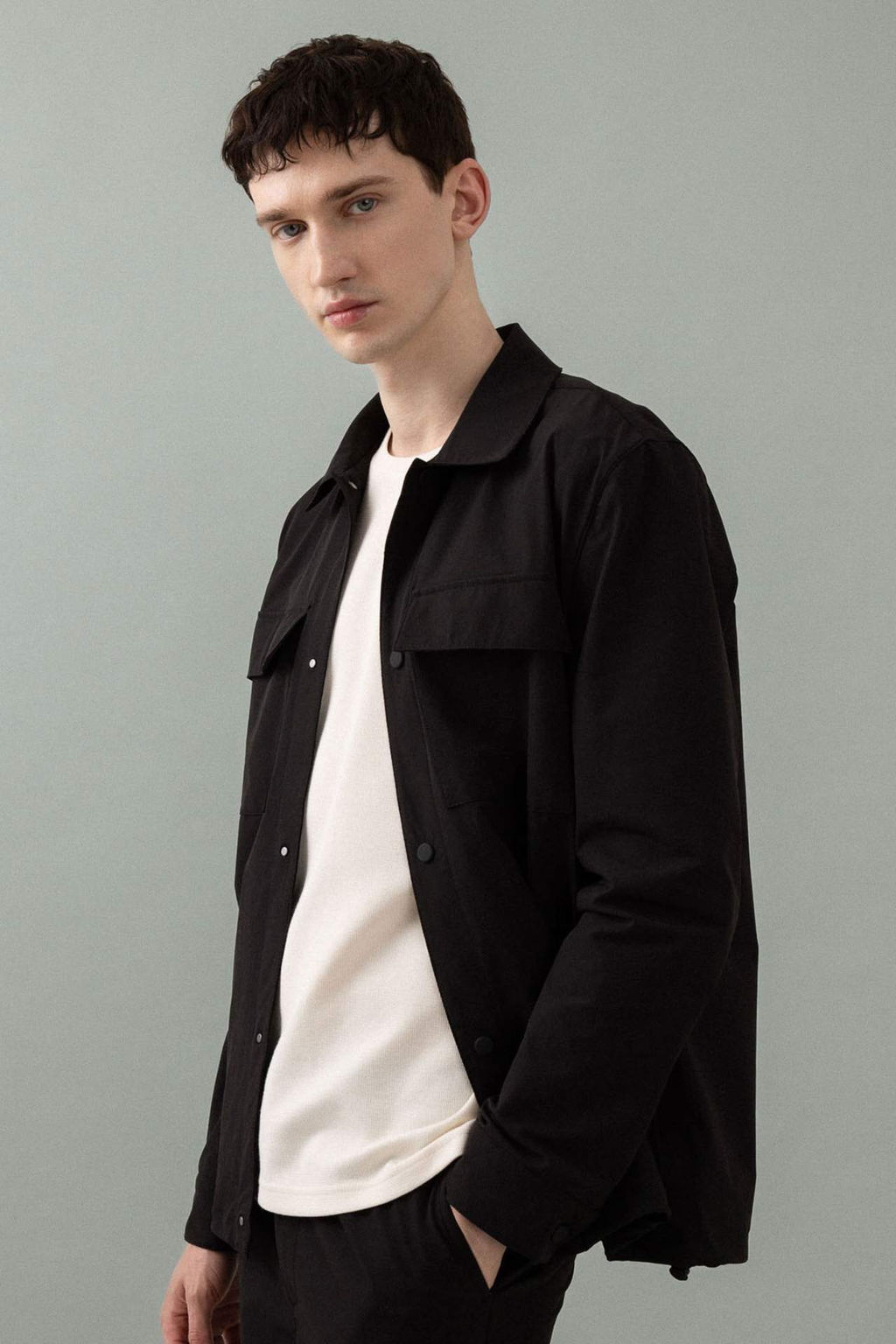 Regular Fit Polo Yaka C?tc?t Kapamal? Cepli Gomlek Ceket - Defacto фото 5