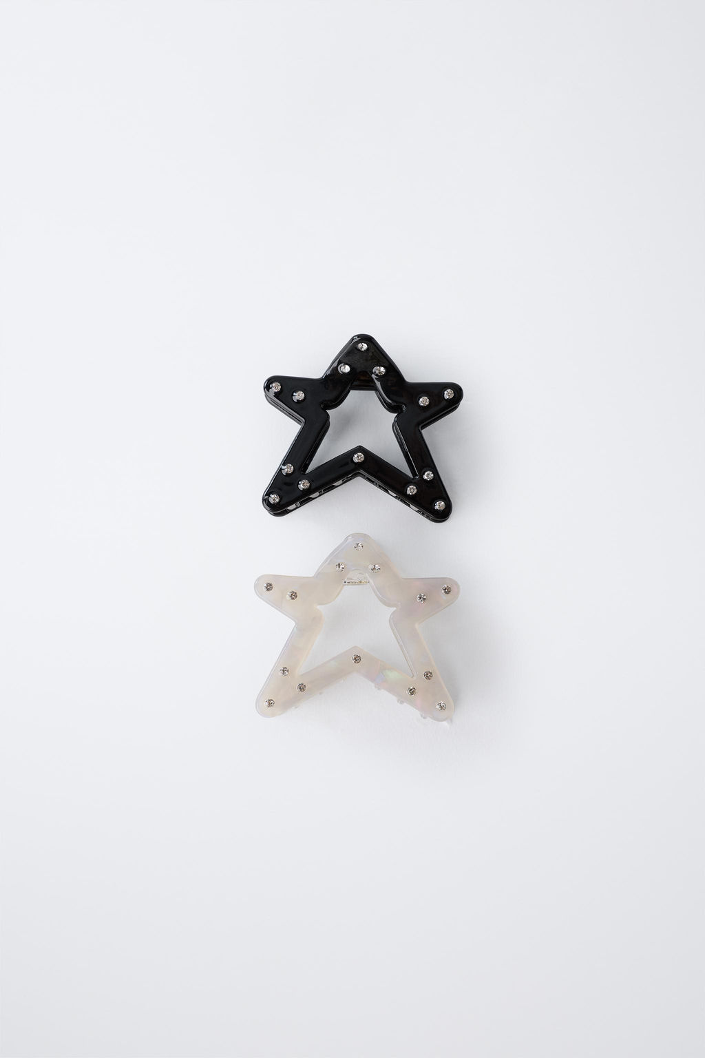 PACK OF TWO STAR RHINESTONE HAIR CLIPS