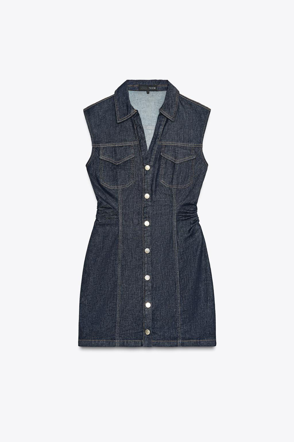 Z1975 DENIM MINI DRESS - Zara фото 8