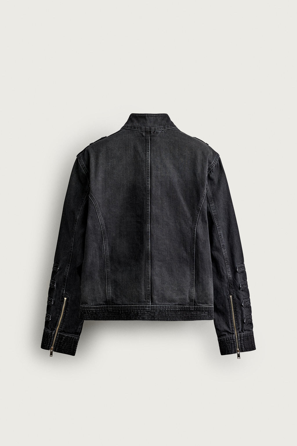 CHAQUETA CROPPED FIT TRABILLAS / Carb?n - Zara фото 10