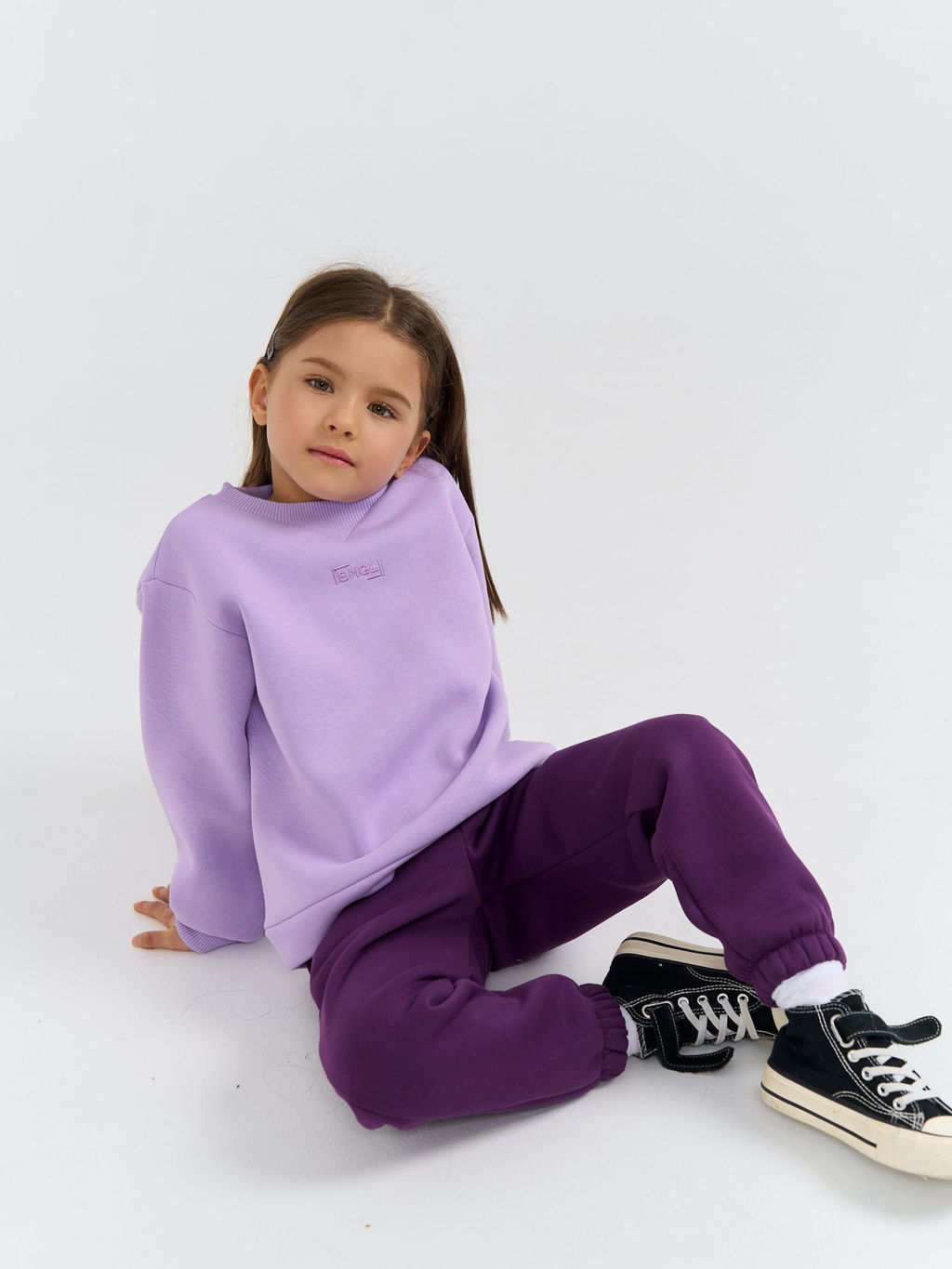 Свитшот Сирень утепленный - Bungly фото 7