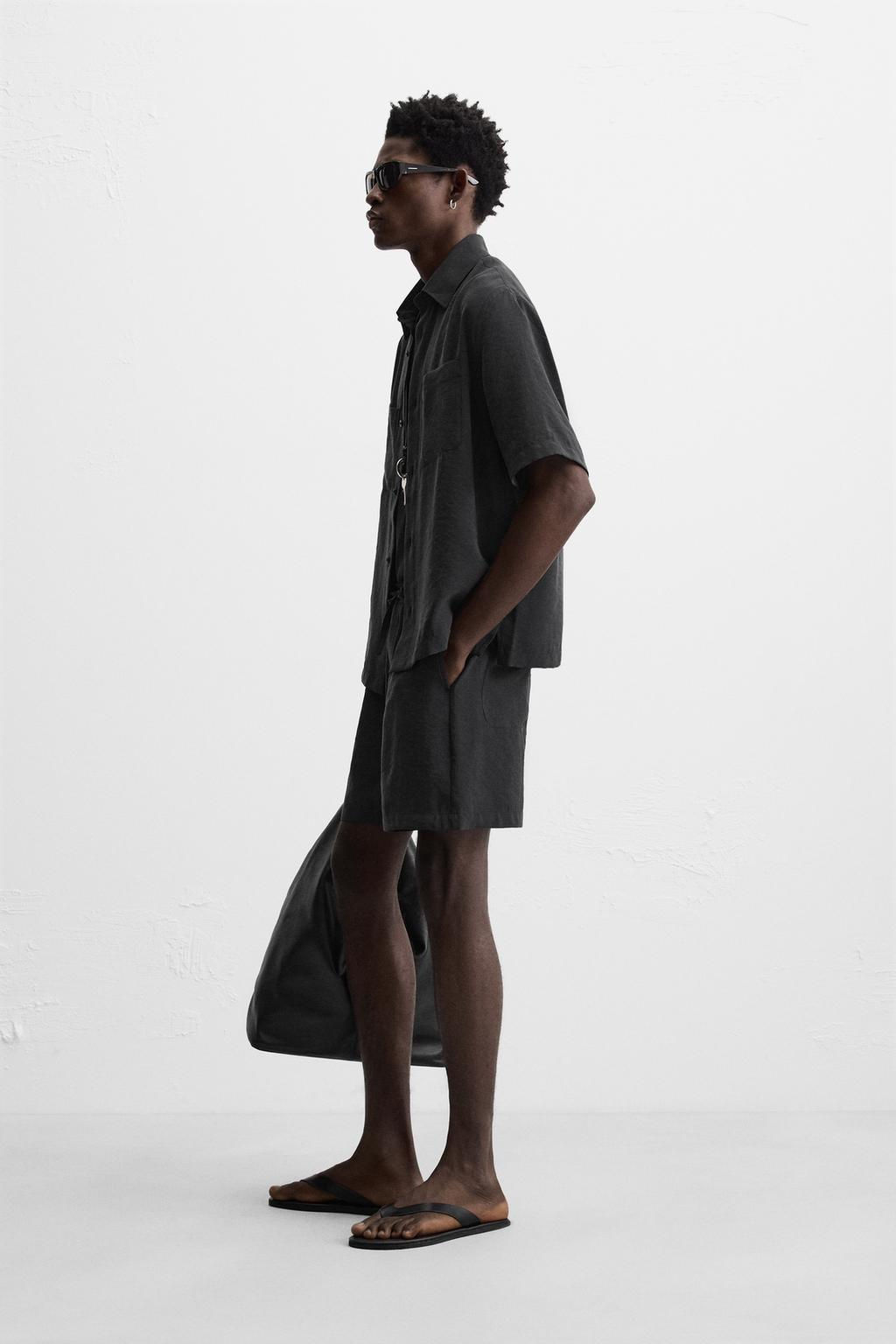 RELAXED FIT FLOWING SHIRT - Zara фото 4