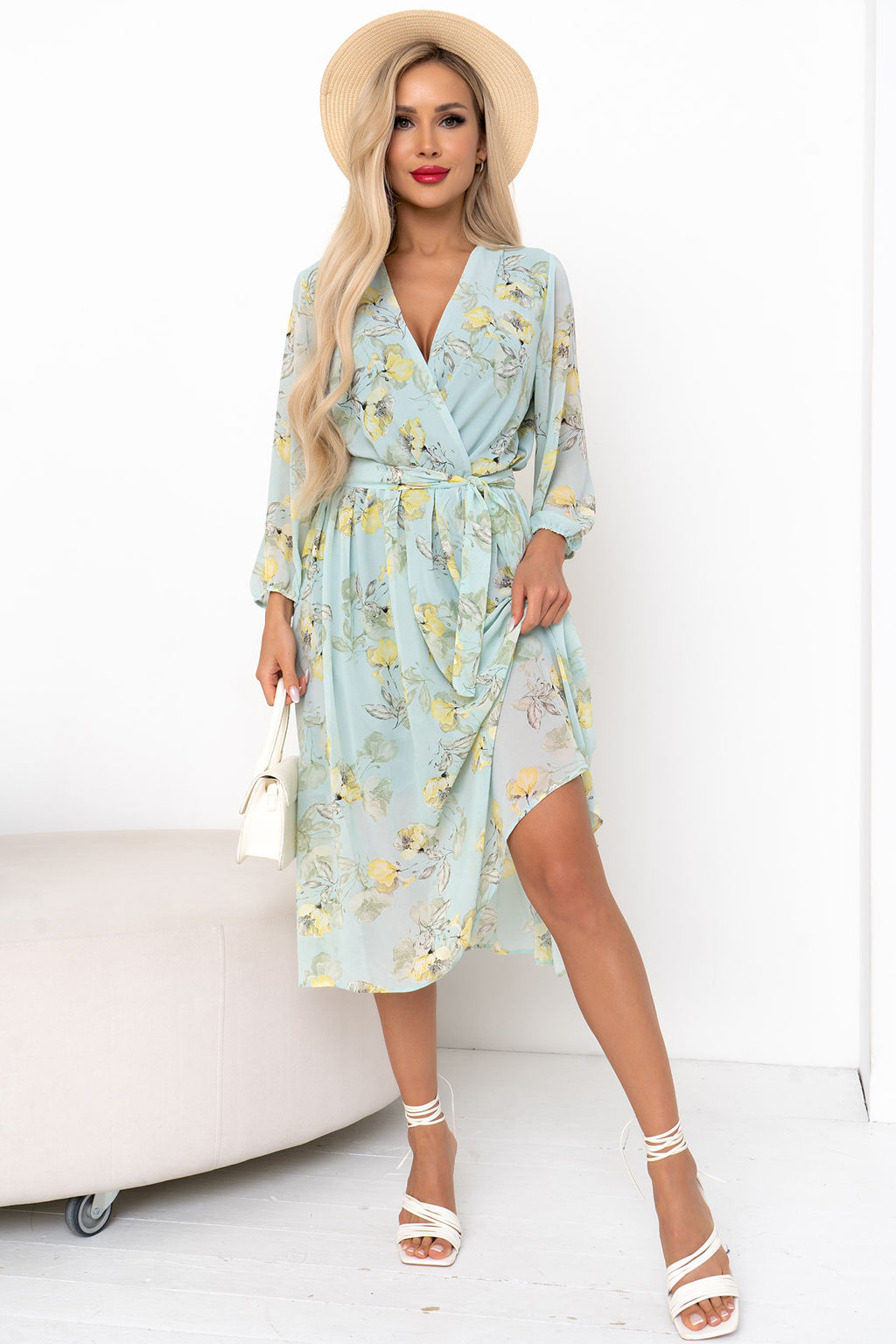 Платье Мила (мята/желтый) Р11-1207/4 - Николь фото 4