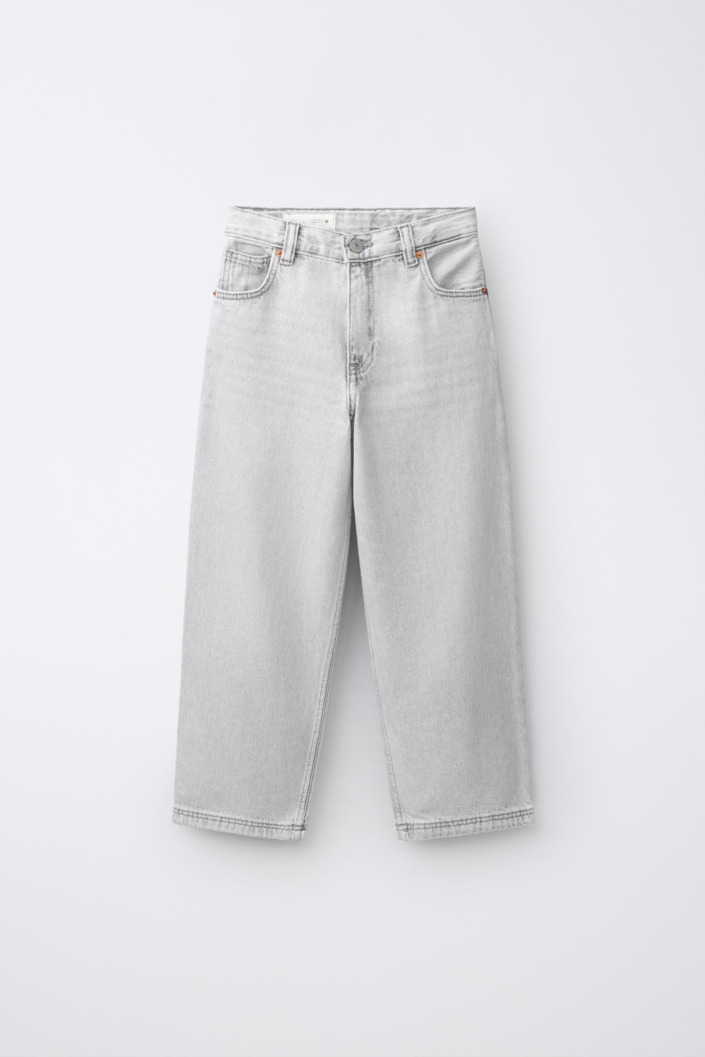 DENIM BAGGY RELAXED / Gris claro - Zara фото 2