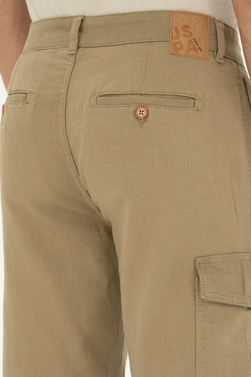 Мужские тканые шорты темно-хаки Неожиданная скидка в корзине - U.s. polo assn фото 12