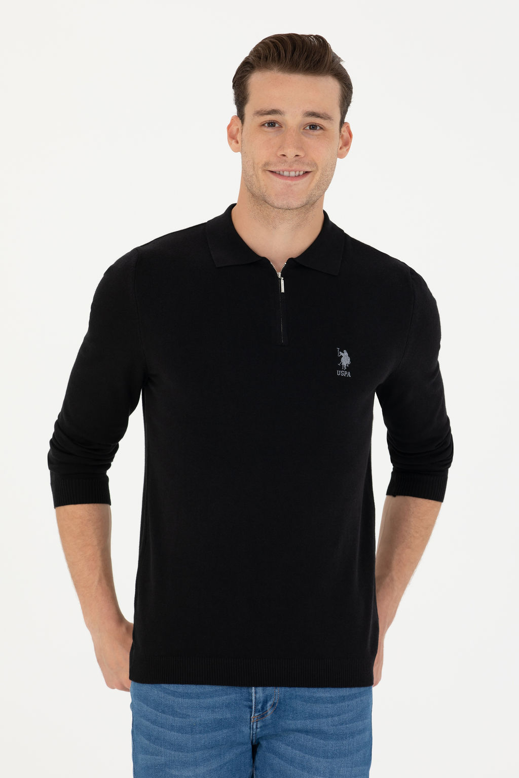 U. S. Polo Assn / Мужской черный свитер - U.s. polo assn фото 22