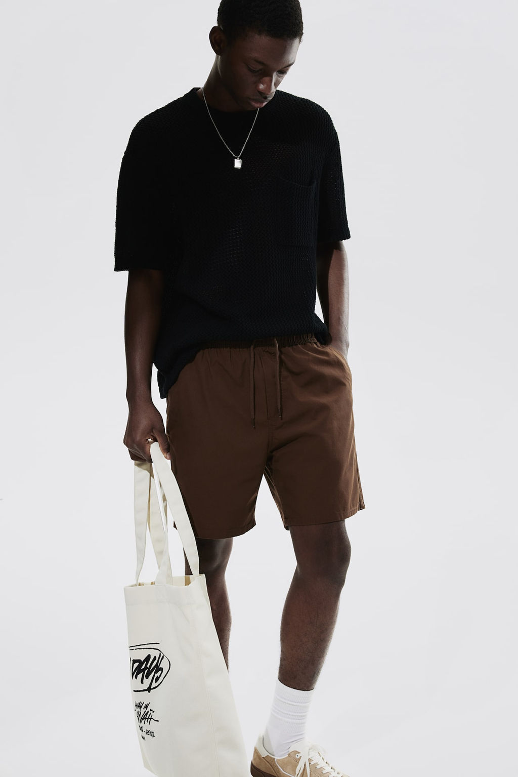 Pantalon corto de algodon Regular Fit - H&m фото 3