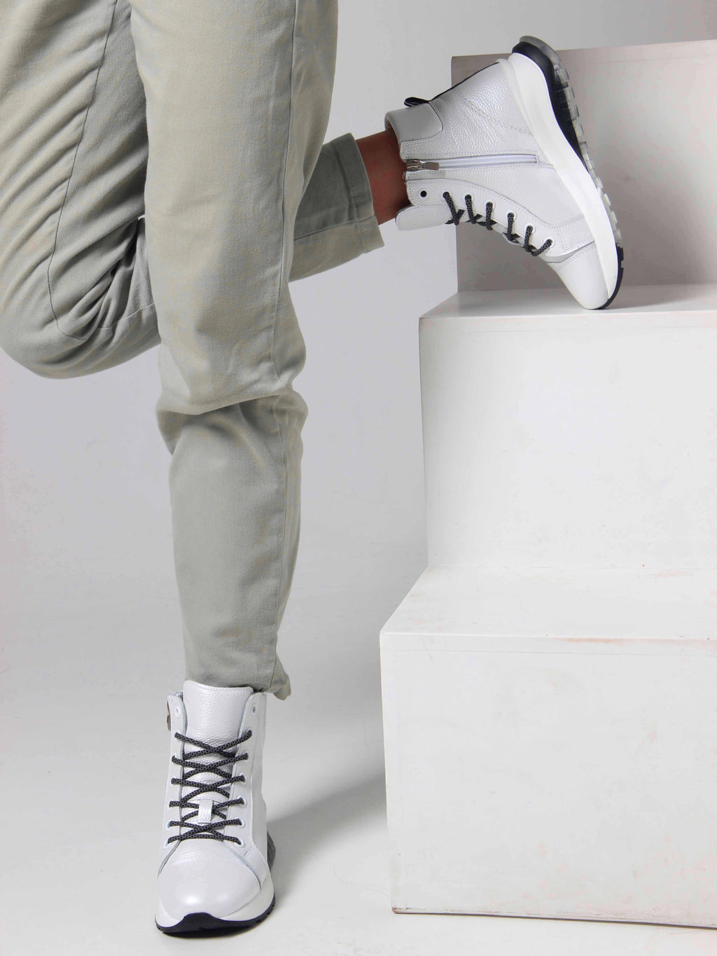 Ботинки 311.AVATARbl. Белый макс/Байка