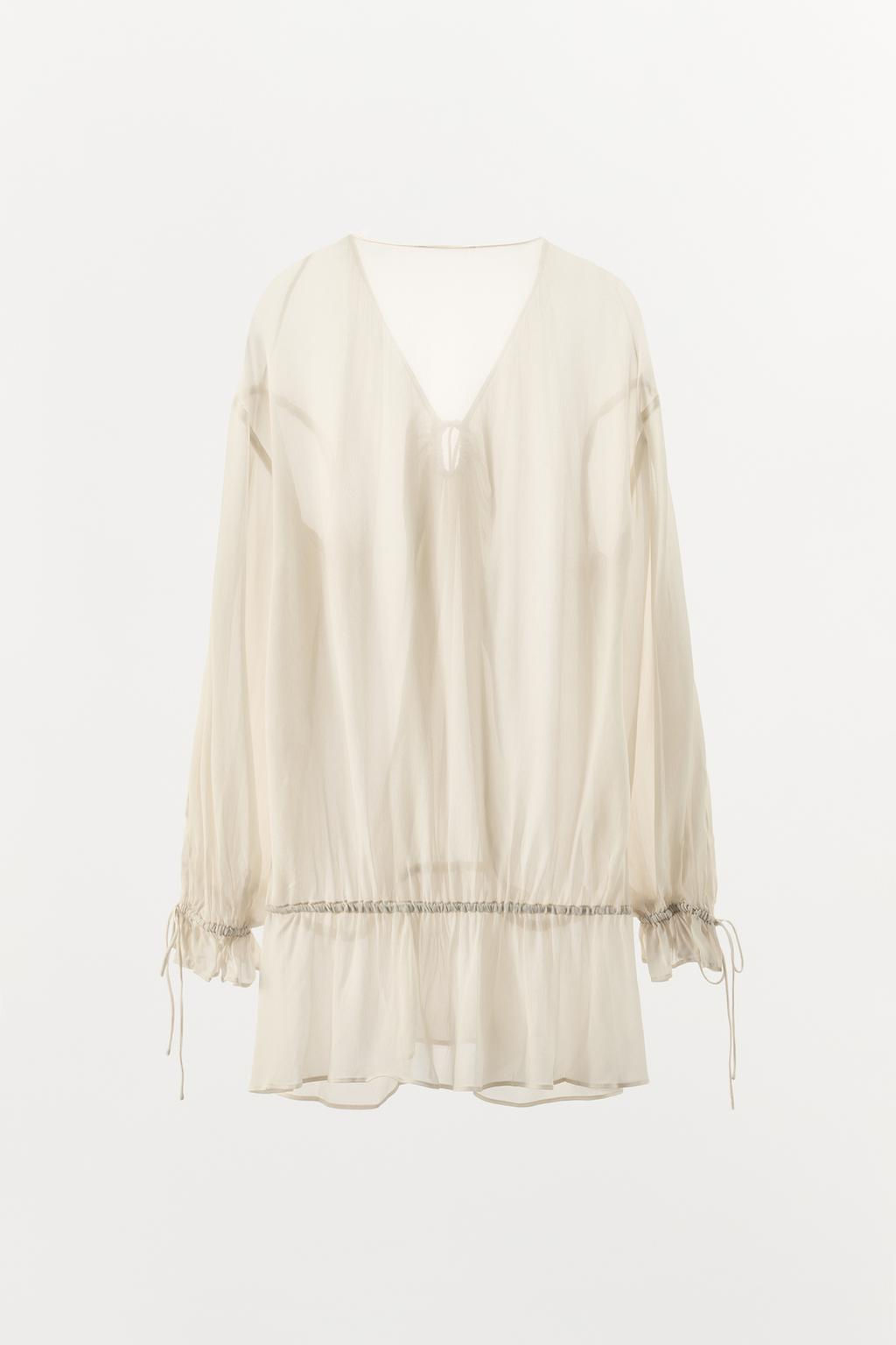 SEMI-SHEER FLOWING TOP - Zara фото 6