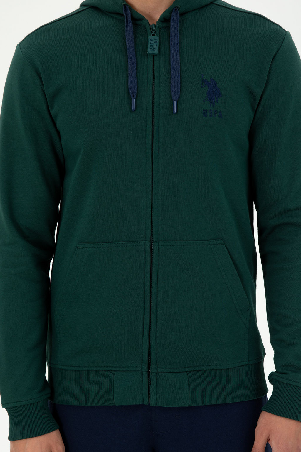 Мужской темно-зеленый вязаный кардиган - U.s. polo assn фото 18