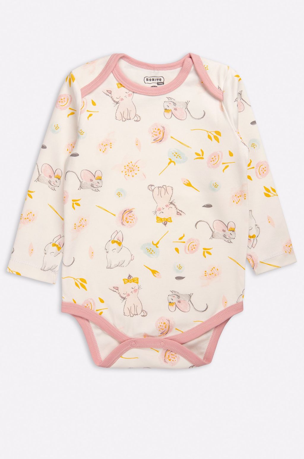 Хлопковое детское боди из интерлока Bonito  фото 8