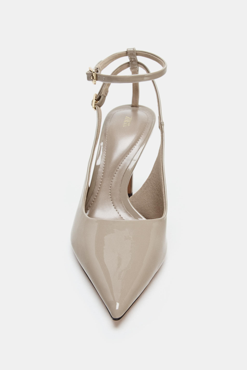 FAUX-PATENT HIGH-HEEL SLINGBACK SHOES - Zara фото 5