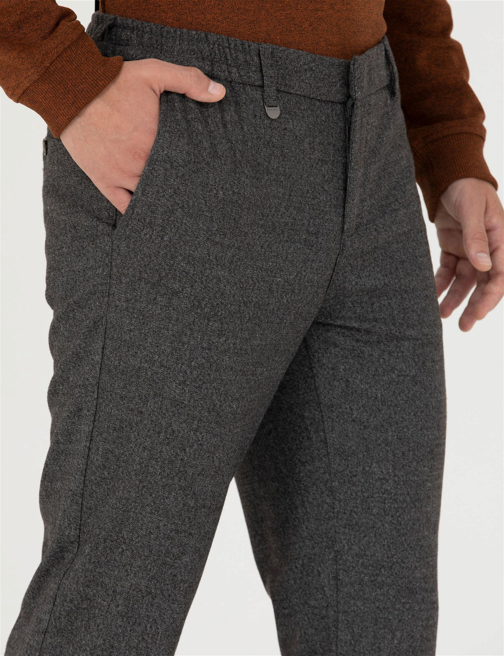 Kahverengi Ex. Slim Fit Kuma_ Pantolon - Pierre cardin фото 5
