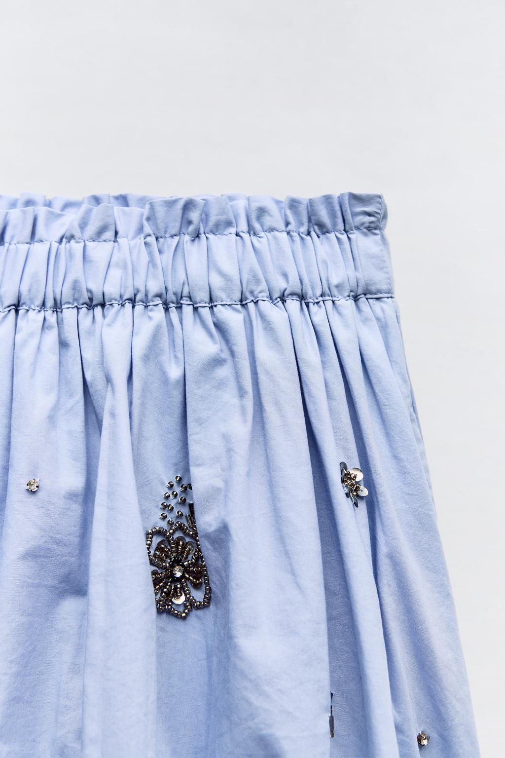 RHINESTONE BALLOON SKIRT - Zara фото 7
