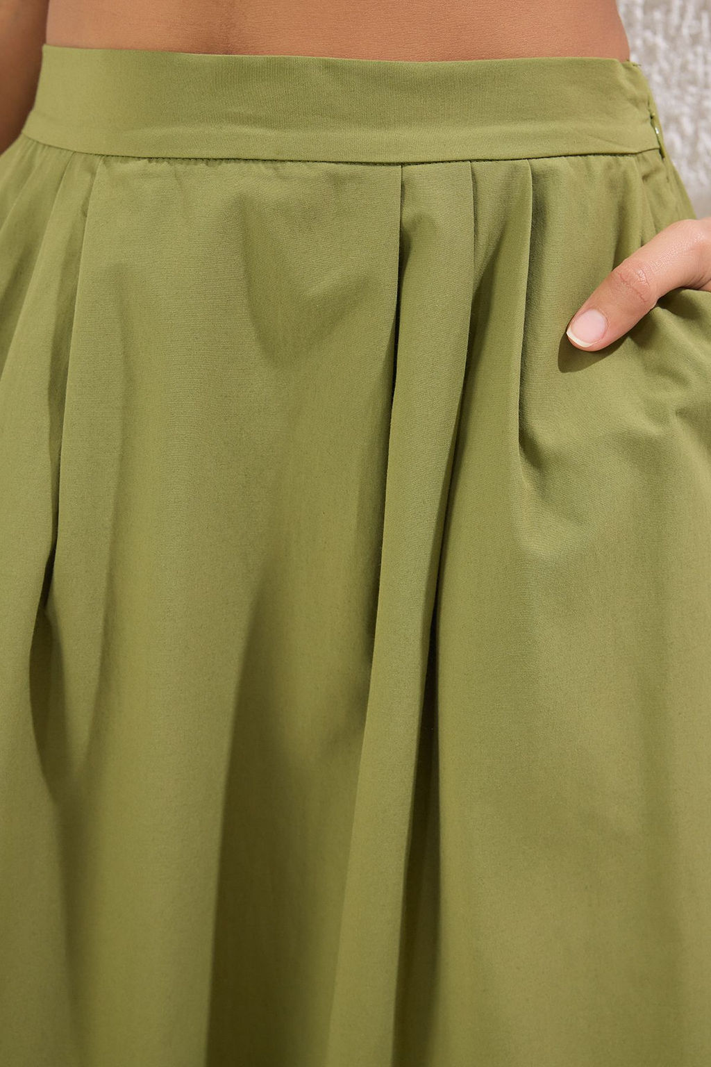 TRENDYOLMILLA Lacivert Pile Detayl? Maxi Boy Dokuma Etek TWOSS25ET00158  фото 3