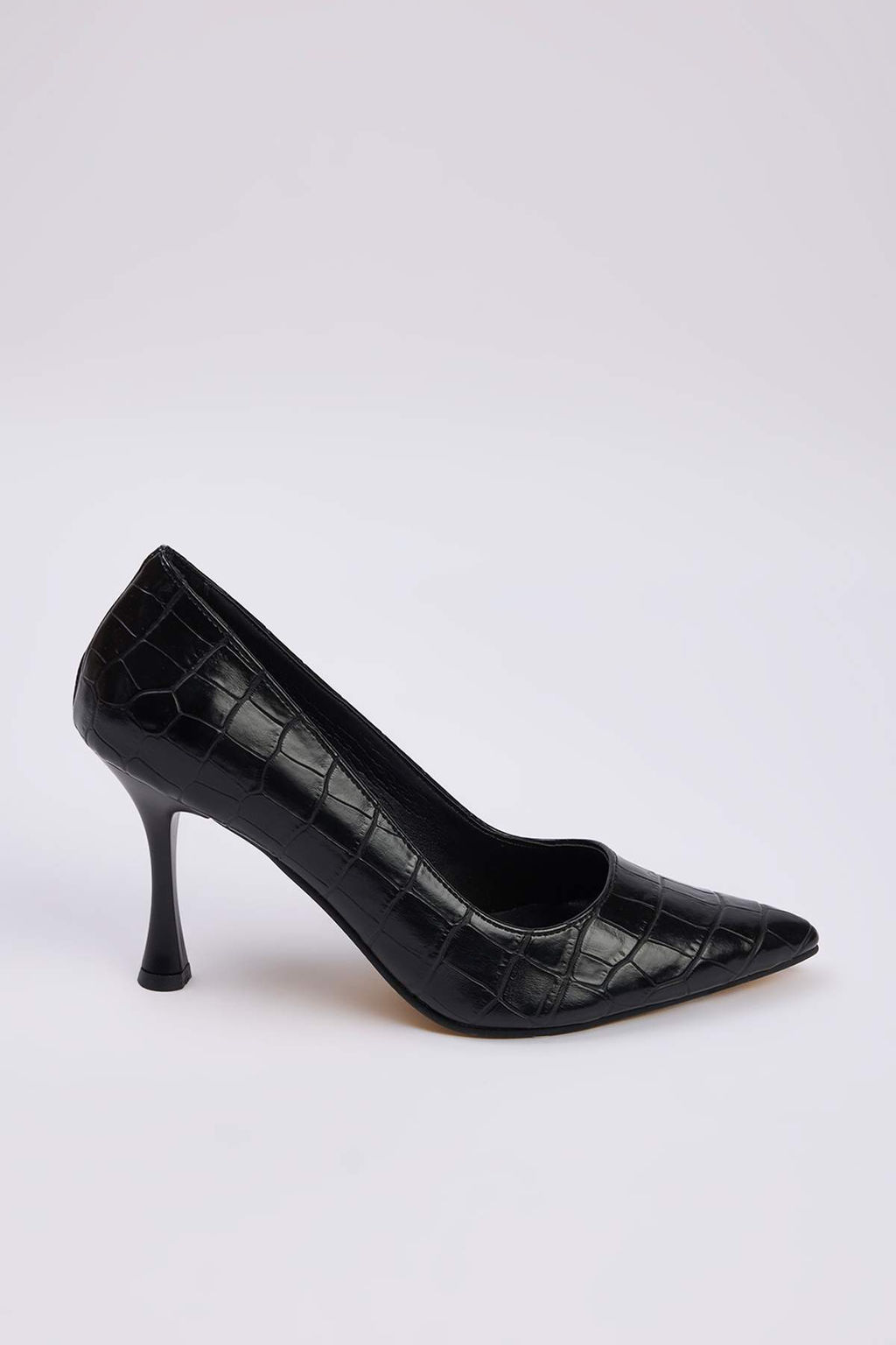 Siyah Kroko Desenli Sivri Burun Kad?n Klasik Ince Topuklu Stiletto Ayakkab?
TAKAW26TO00001 - Trendyolmilla фото 3