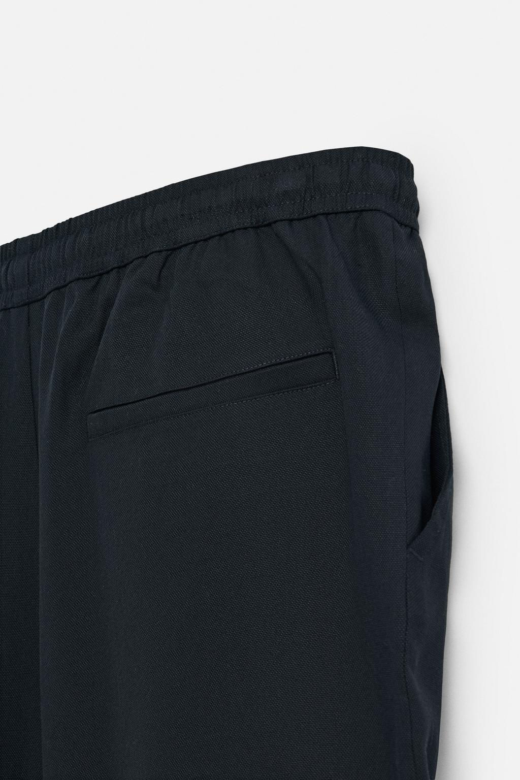 RELAXED FIT LYOCELL TROUSERS - Zara фото 11