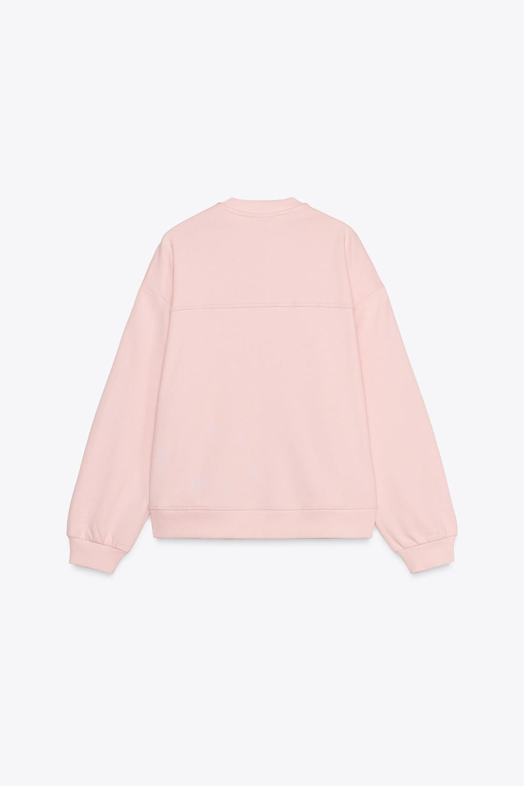 COTTON SWEATSHIRT WITH LABEL - Zara фото 6