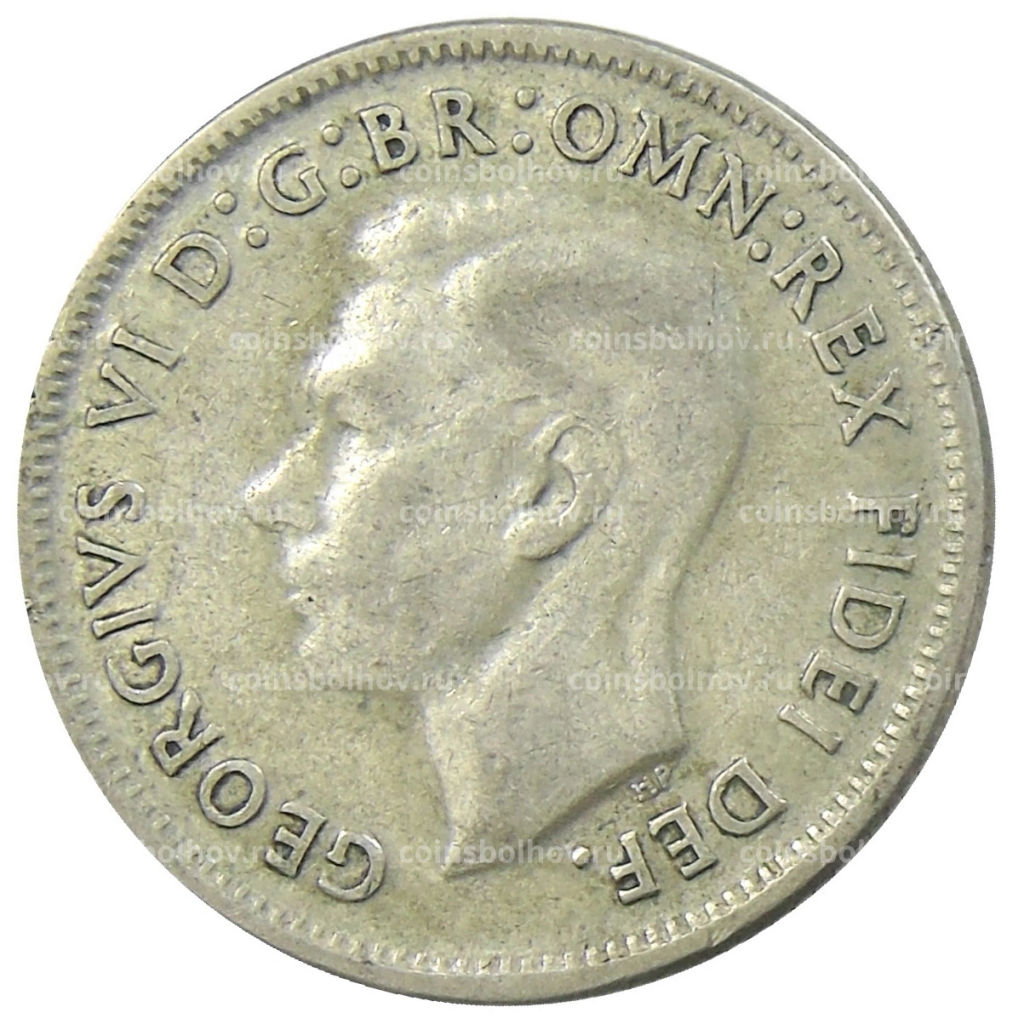 Монета 1 шиллинг 1950 года Австралия