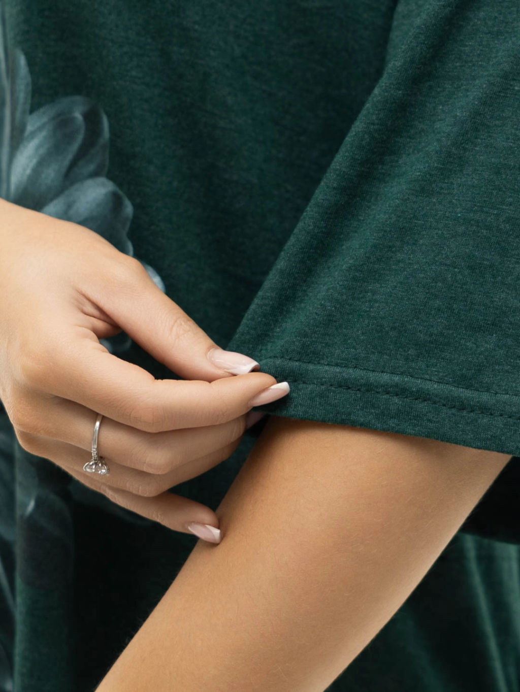 Туника женская, цвет зеленый