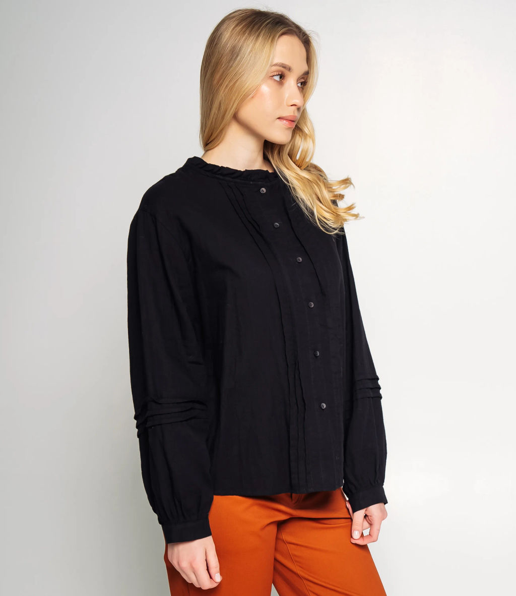 Блуза #КТ0912, чёрный - Dommod фото 2