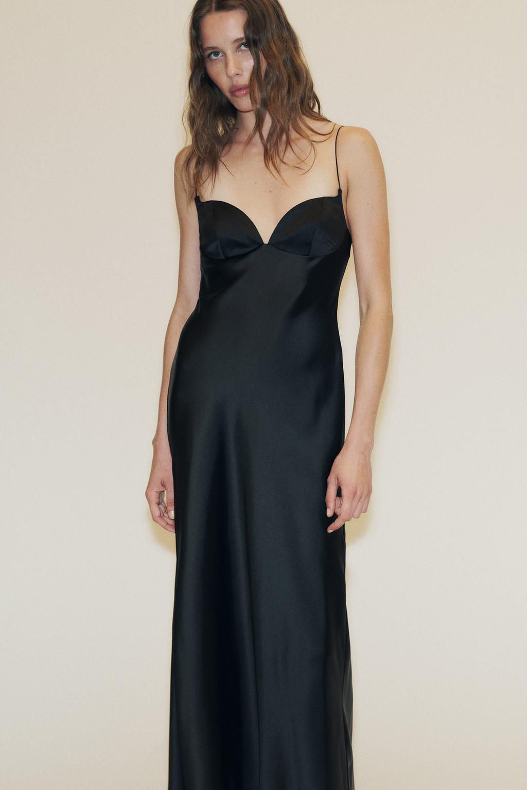 LONG SATIN DRESS - Zara фото 2
