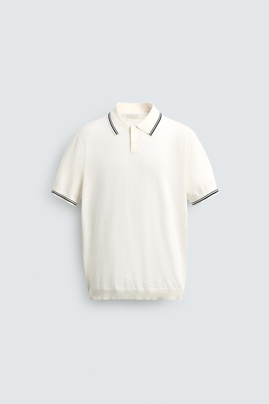 POLO PUNTO REGULAR FIT CONTRASTE / Blanco - Zara фото 7