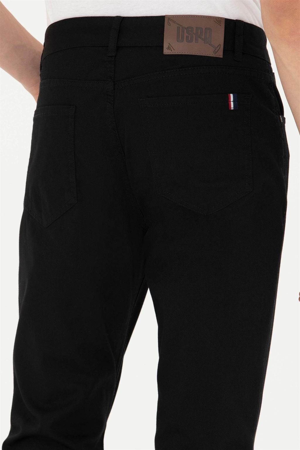 Мужские черные брюки из плотной ткани - U.s. polo assn фото 7