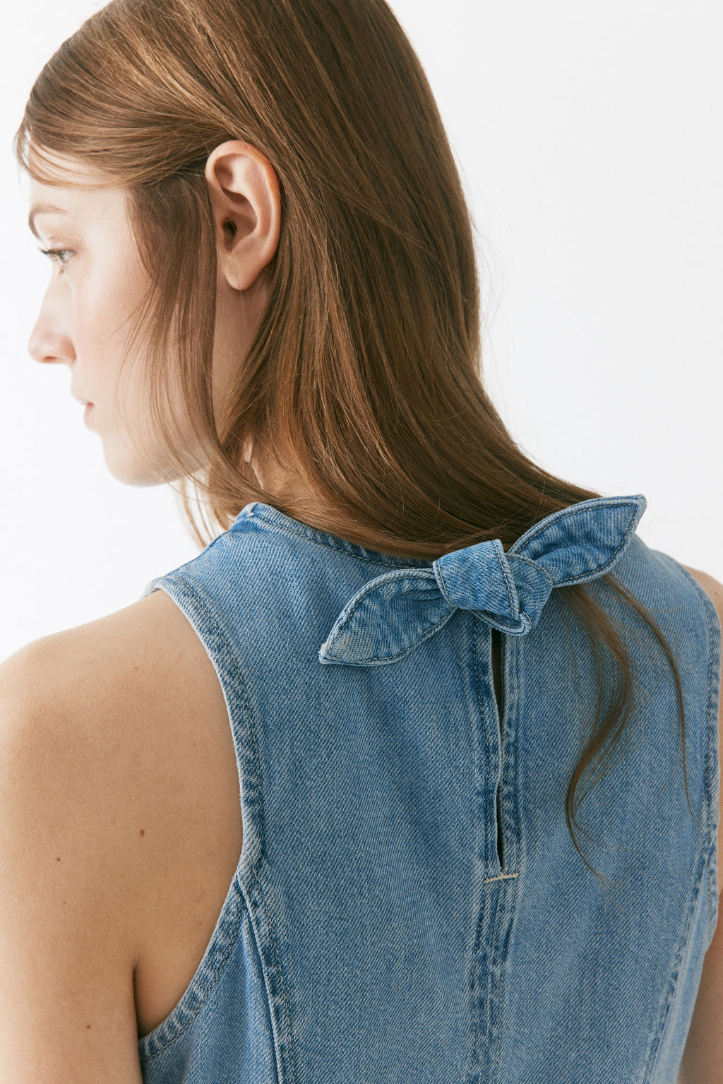Vestido denim con falda acampanada - H&m фото 3