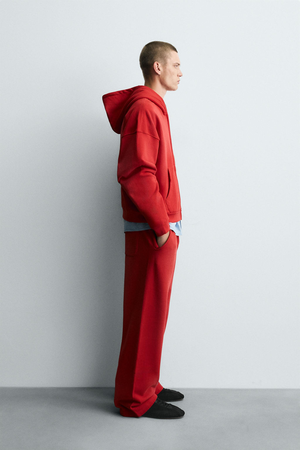 ZIP SWEATSHIRT SPRAY WASH - Zara фото 4