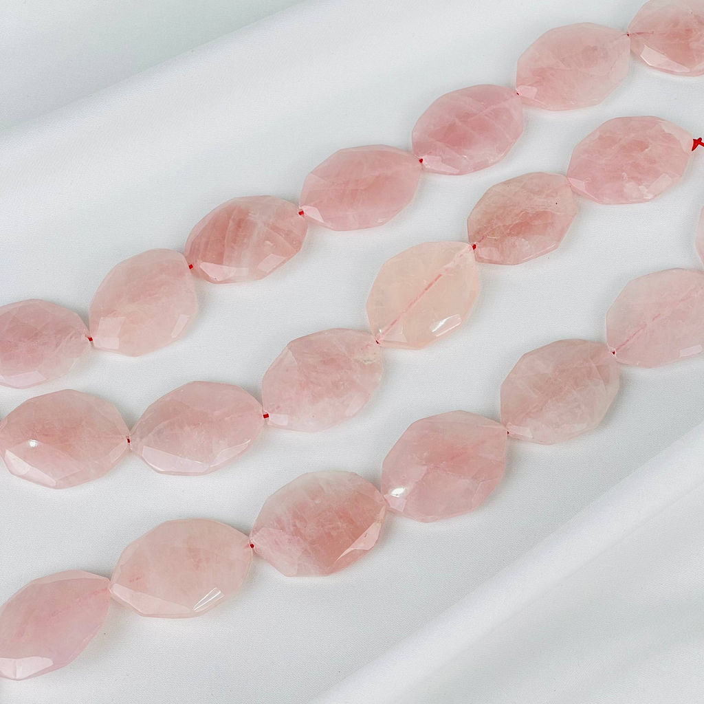 Бусины для украшений из Розового кварца 39 см