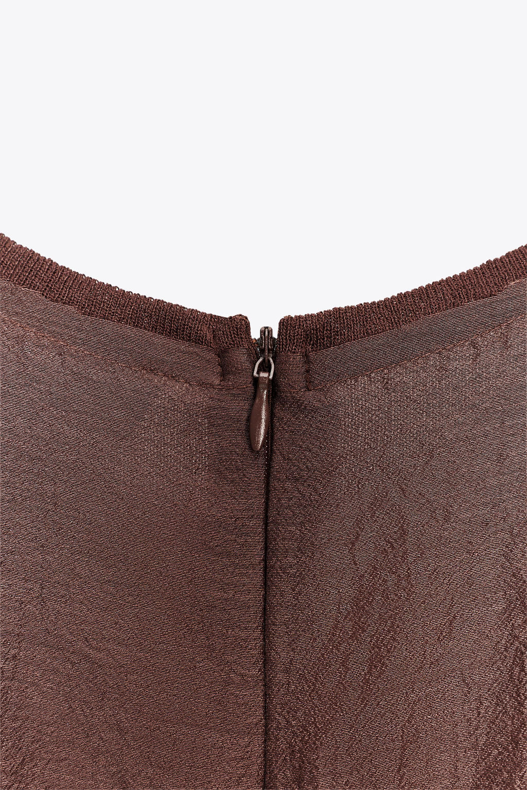 PLEATED WAIST KNIT DRESS WITH MATCHING DETAIL - Zara фото 7