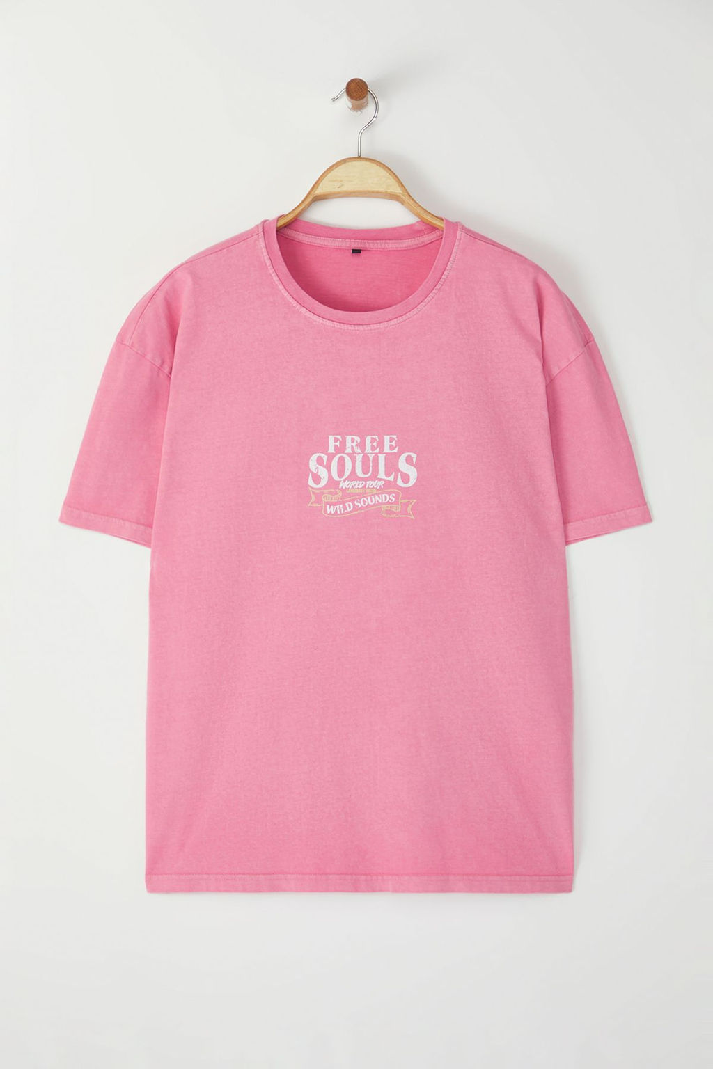 TRENDYOL MAN Antrasit Unisex Oversize/Genis Kesim Soluk Efektli Kartal Bask?l? %100 Pamuk T-Shirt TMNSS24TS00006 - Trendyolmilla фото 4