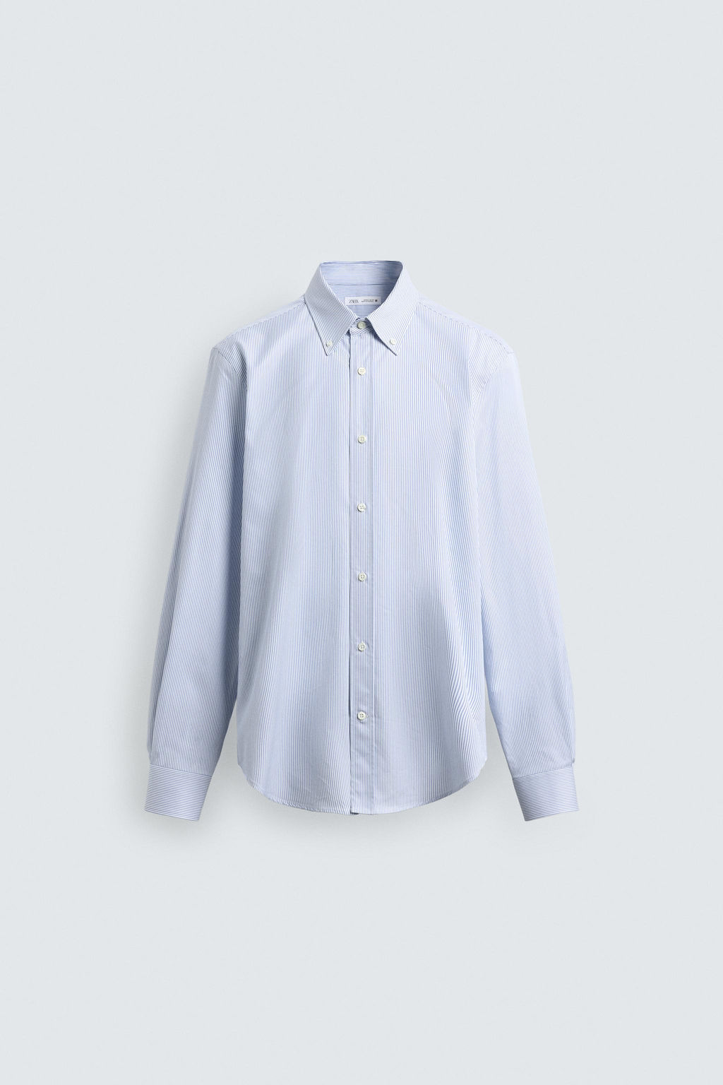 CAMISA REGULAR FIT ALGOD?N / Rayas - Zara фото 7