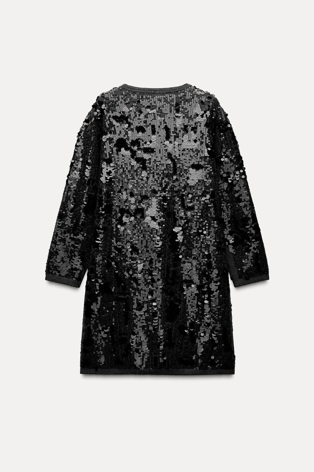 SHORT SEQUINNED KNIT DRESS - Zara фото 7