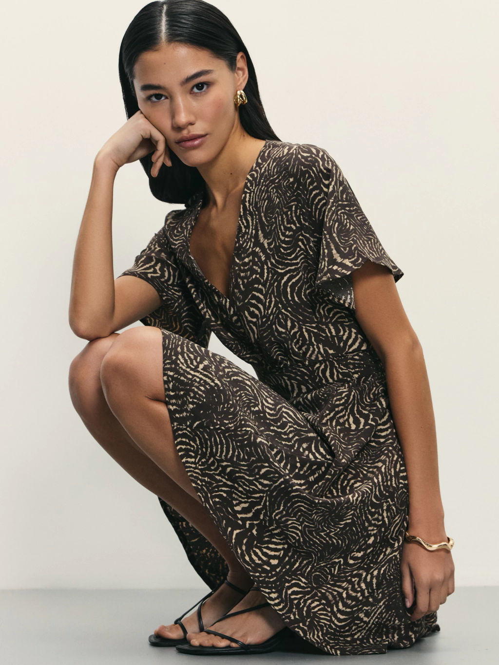 Платье мини с принтом / Zarina  фото 3