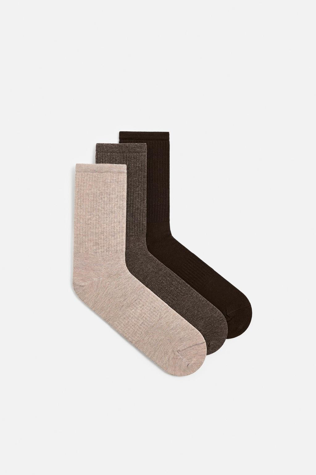 PACK OF 3 RIBBED SOCKS - Zara фото 2
