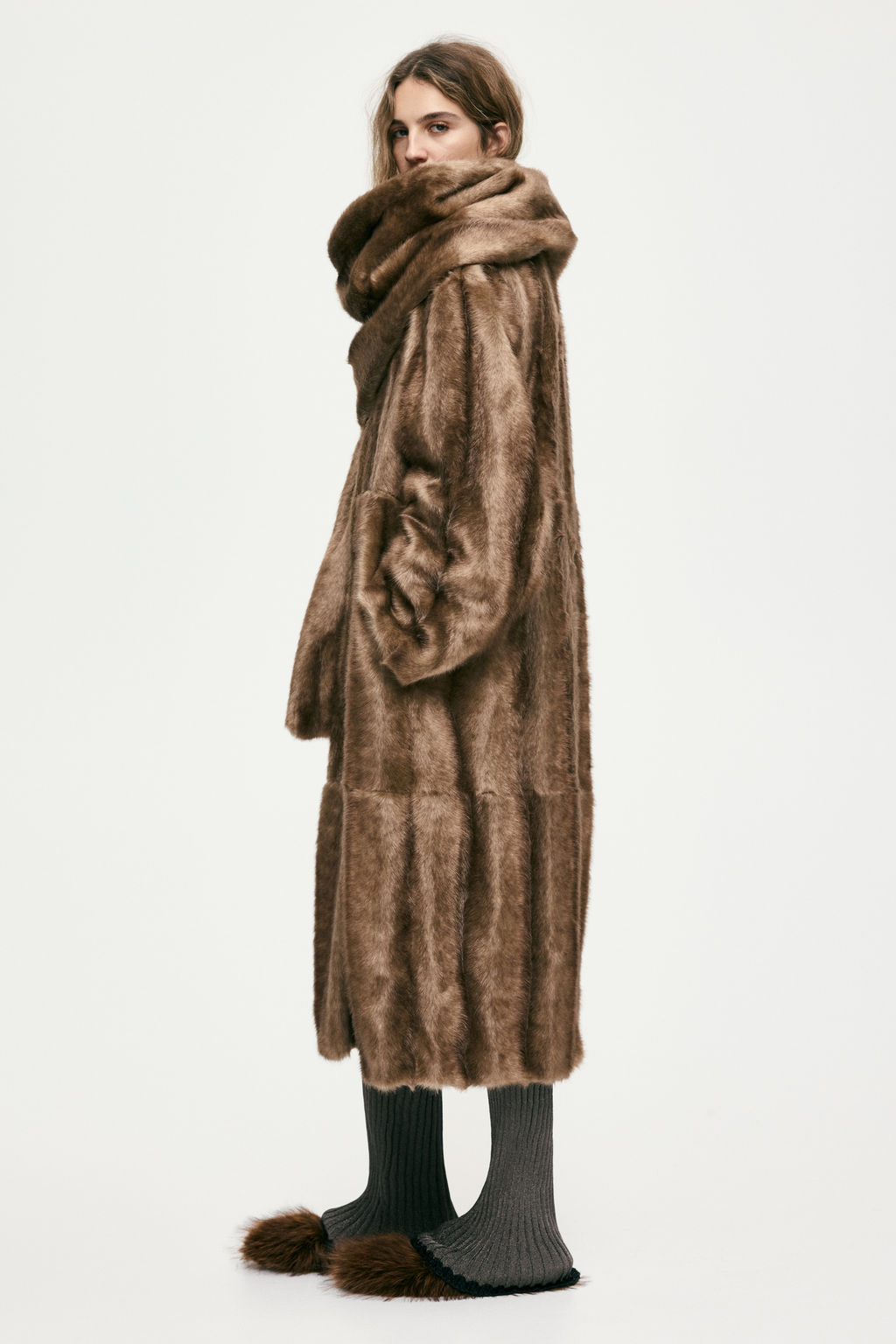 Abrigo con cuello tipo bufanda - H&m фото 7