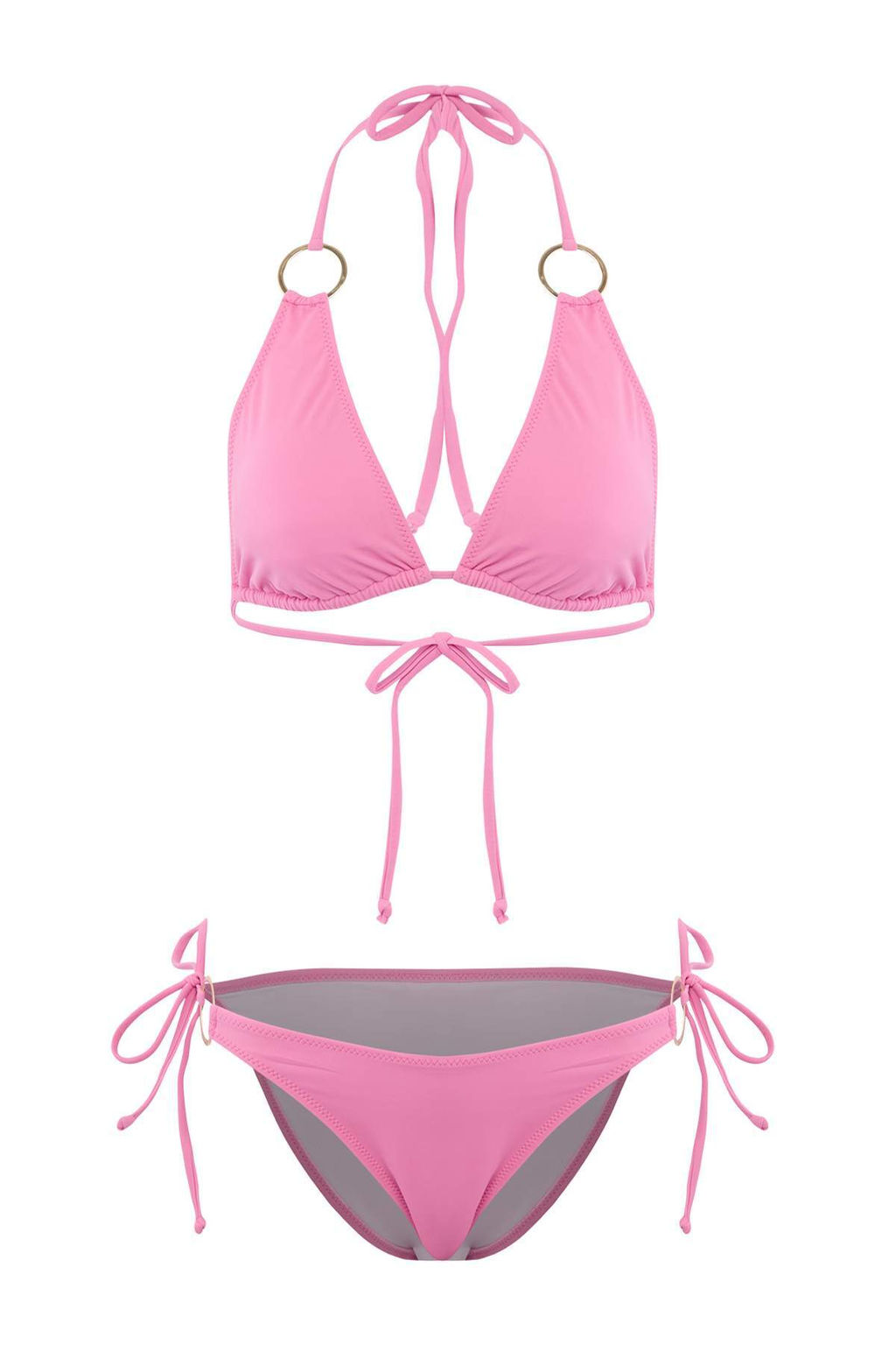 Yesil*013 Duz Balconette Brief Super Yuksek Bel Atma Kap Bikini Tak?m? TBESS26BT00117 - Trendyolmilla фото 3