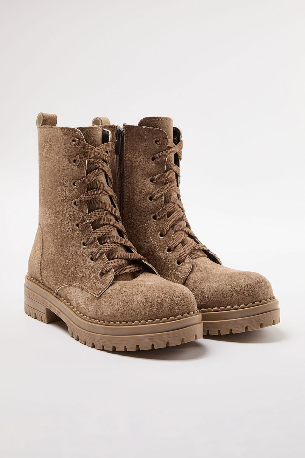 Trendyol Shoes Siyah Suet Bagc?kl? ve Fermuarl? K?sa Duz Kad?n Postal Bot TAKAW25BO00026 - Trendyolmilla фото 13