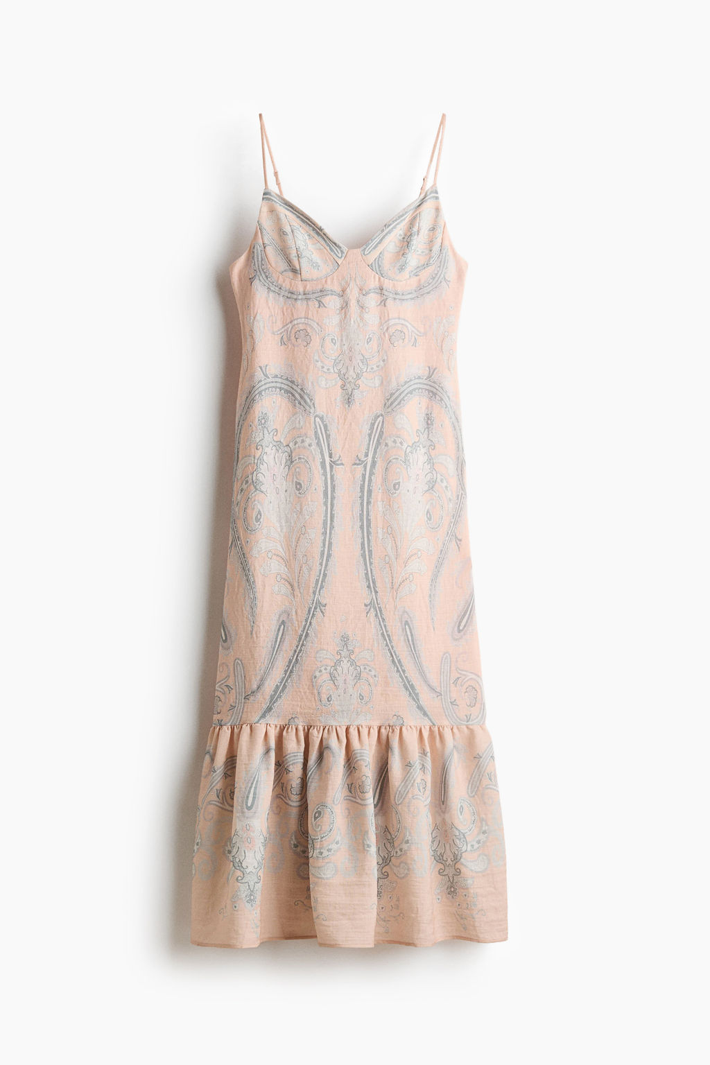 Vestido de tirantes con volante