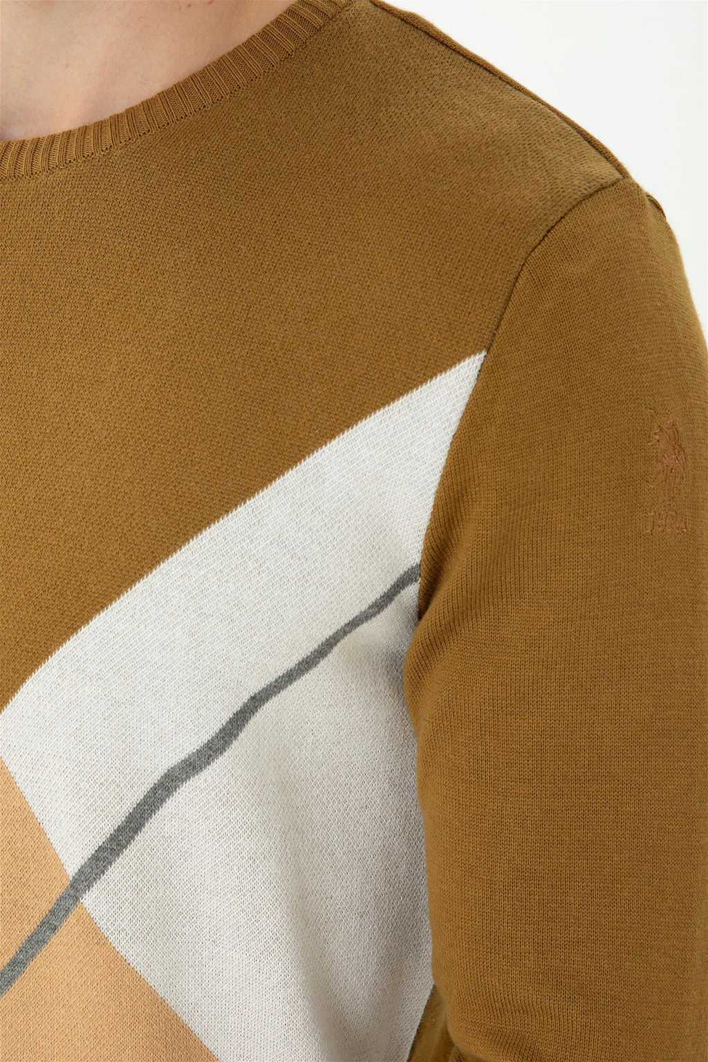 U. S. Polo Assn Мужской песочный свитер - U.s. polo assn фото 14