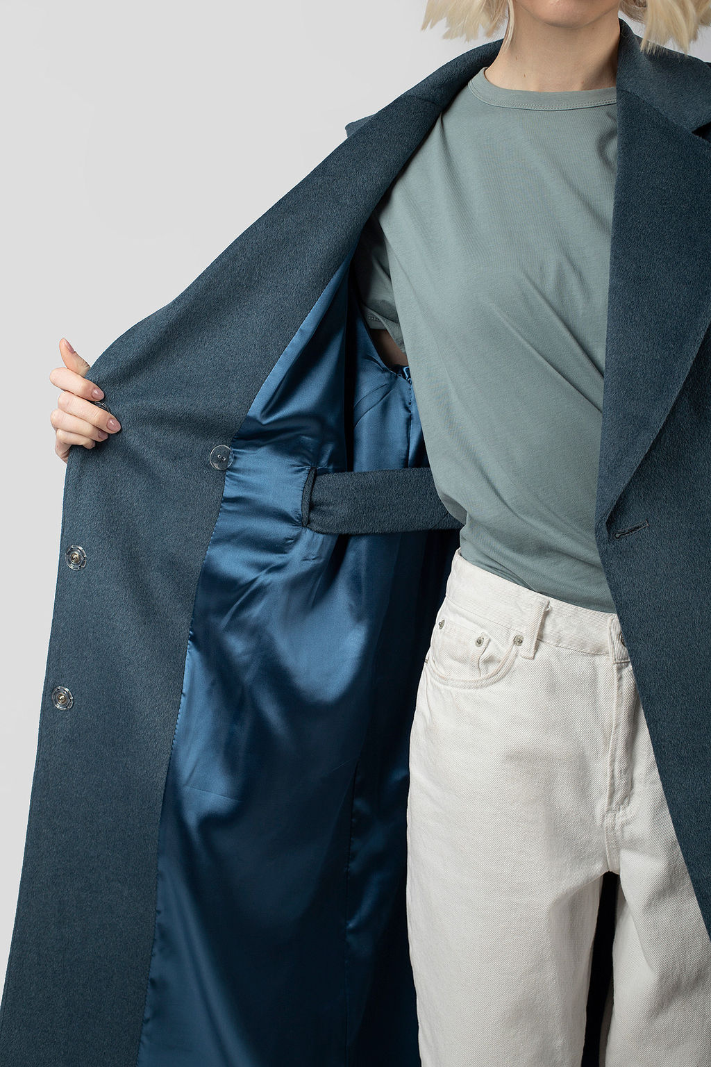 Пальто женское демисезонное (пояс) - El podio фото 7