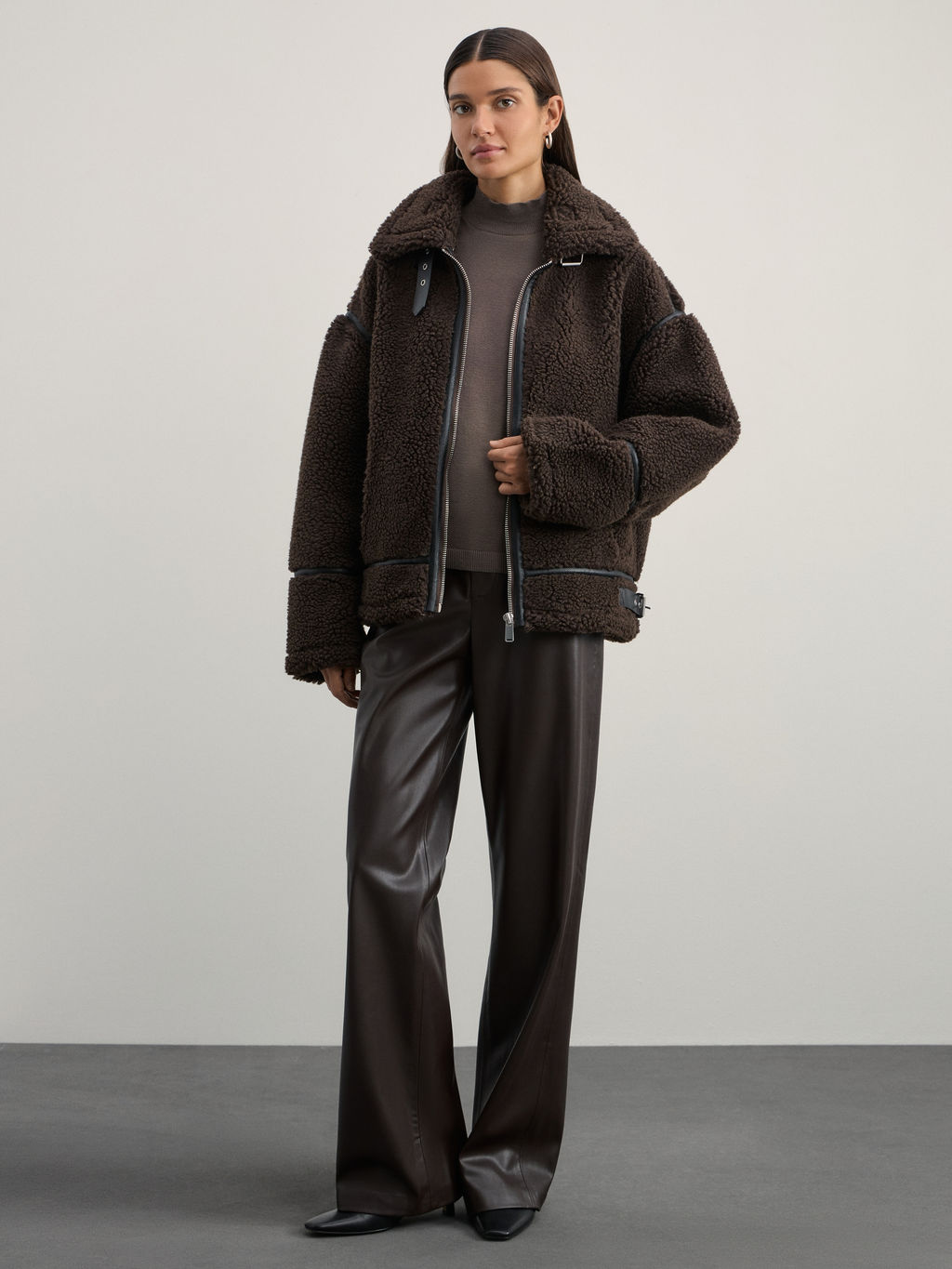 Дублёнка из искусственного меха / Zarina  фото 2