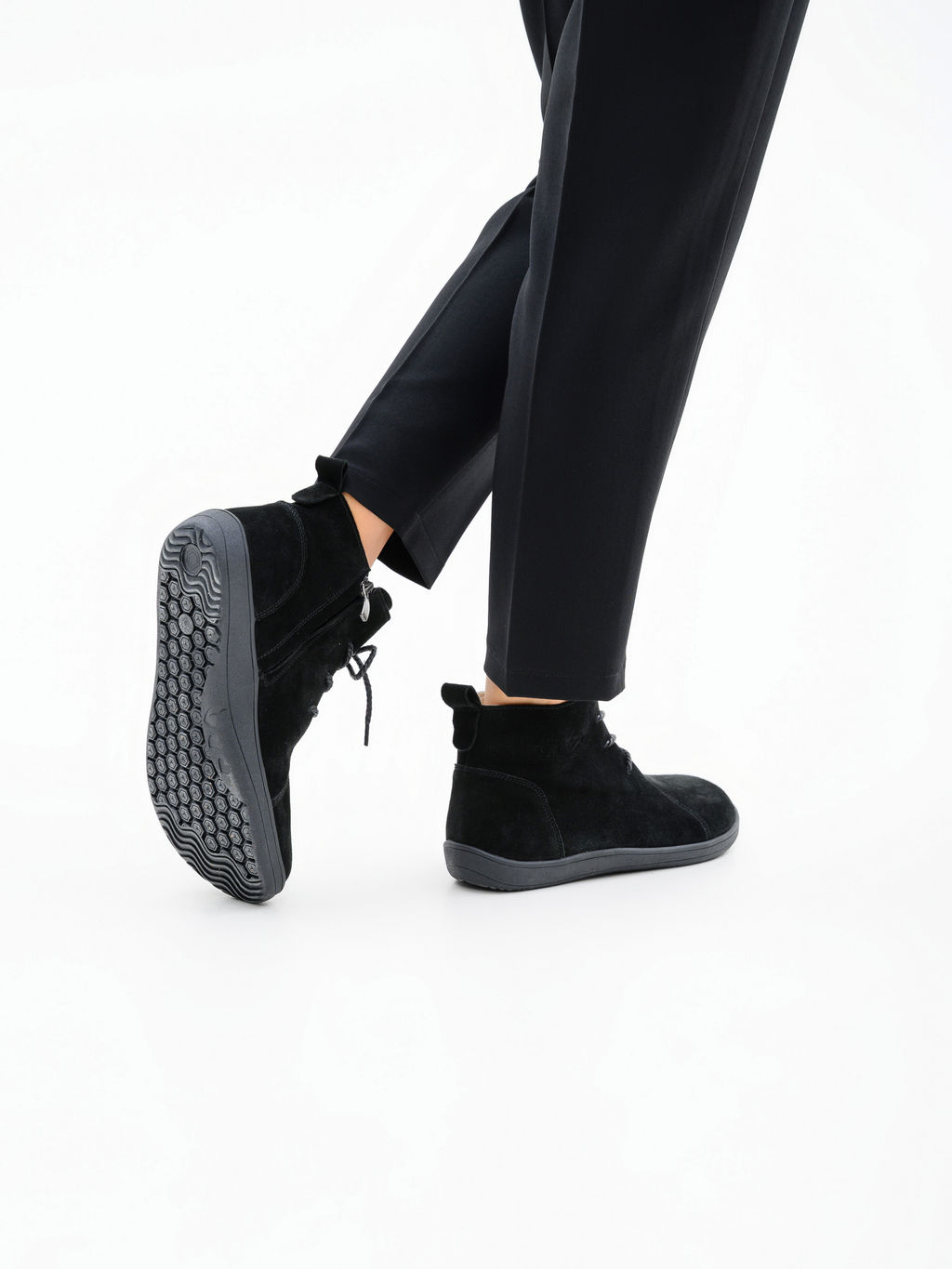 Босоногие ботинки EDART 352.K.NATAbl.Черная замша/кожаная подкладка