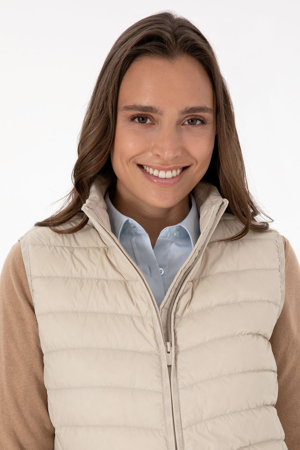 KadДn Krem Yelek - U.s. polo assn фото 2