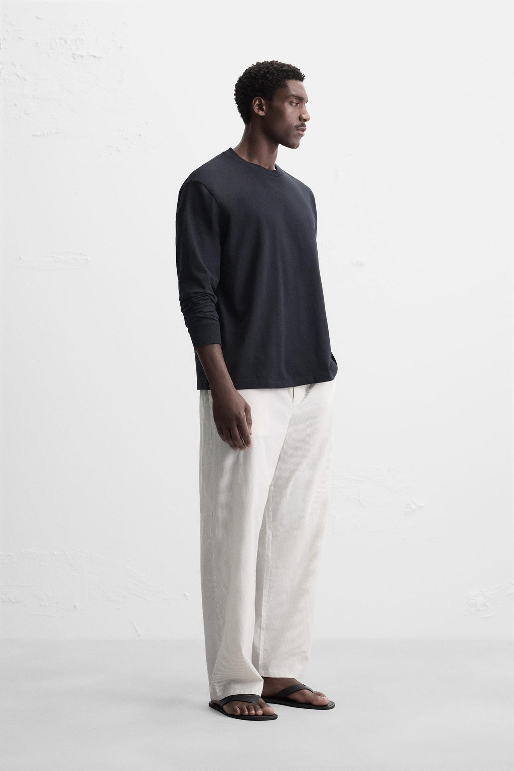 LIGHTWEIGHT LONG SLEEVE T-SHIRT - Zara фото 4