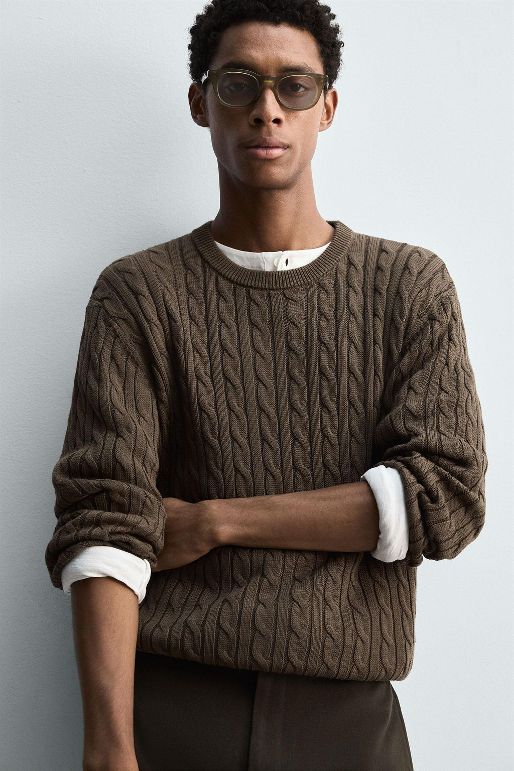 COTTON-HEMP TEXTURED SWEATER - Zara фото 5
