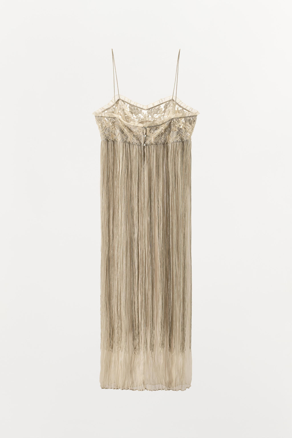 EMBROIDERED FRINGED COMBINATION DRESS - Zara фото 15