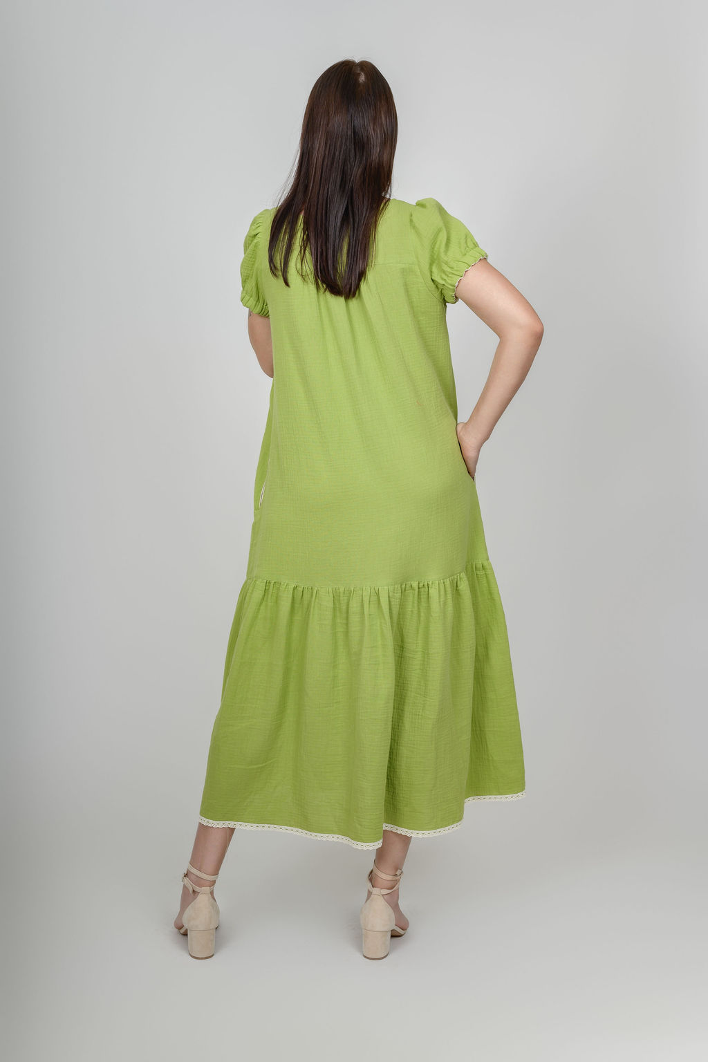 Платье из вареного муслина